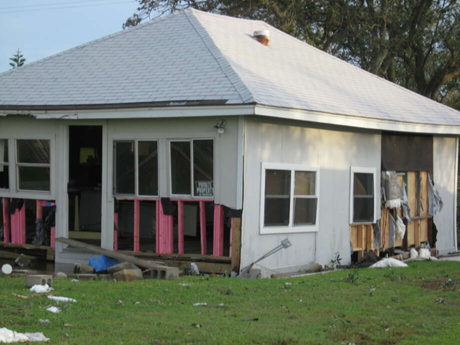 These photos are from the Sunday after landfall in San Leon, Tx. Photo: Rick Drosche