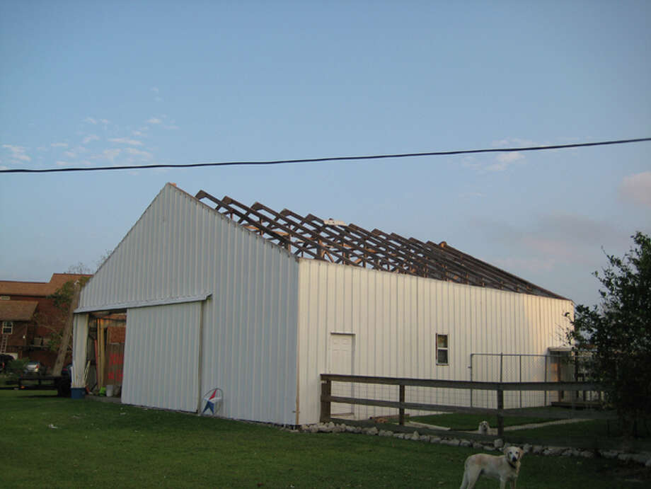 These photos are from the Sunday after landfall in San Leon, Tx. Photo: Rick Drosche
