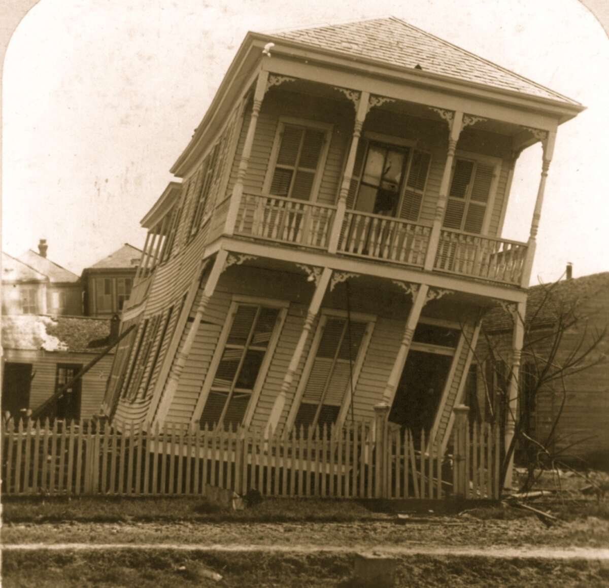 Galveston, after the Hurricane of 1900.