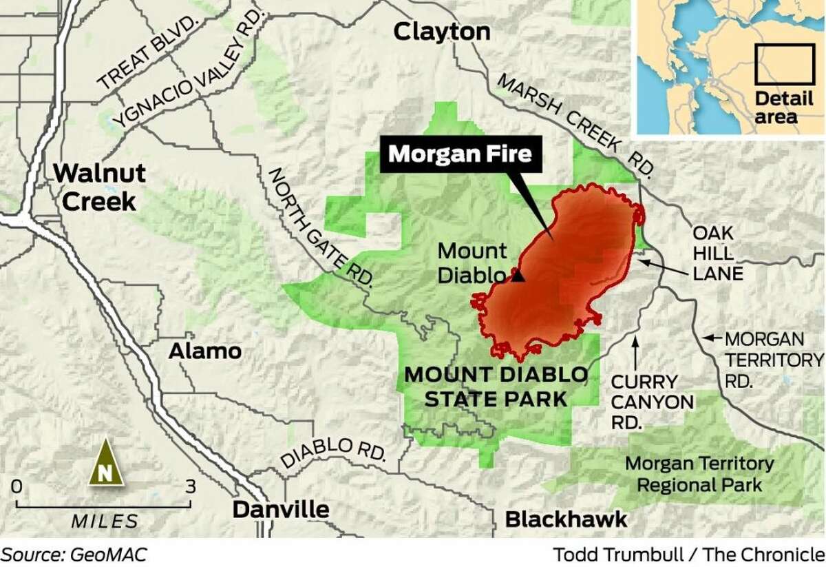 Mt Diablo Fire Contained By Weekend Officials Say 2632