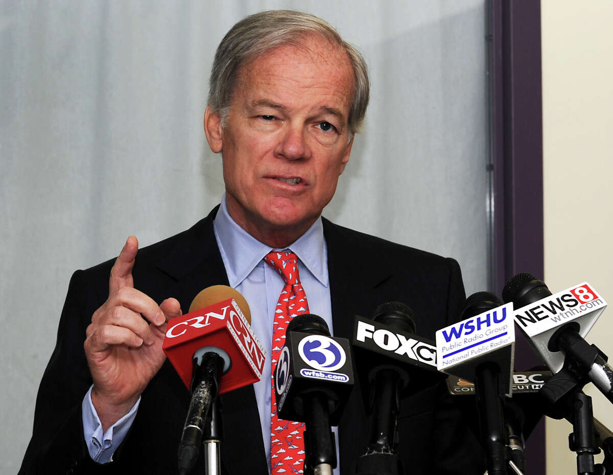 Republican Tom Foley announced he will form an exploratory committee for run for governor at a press conference held at Burroughs Community Center in Bridgeport, Conn. on Tuesday Sept. 10, 2013.
