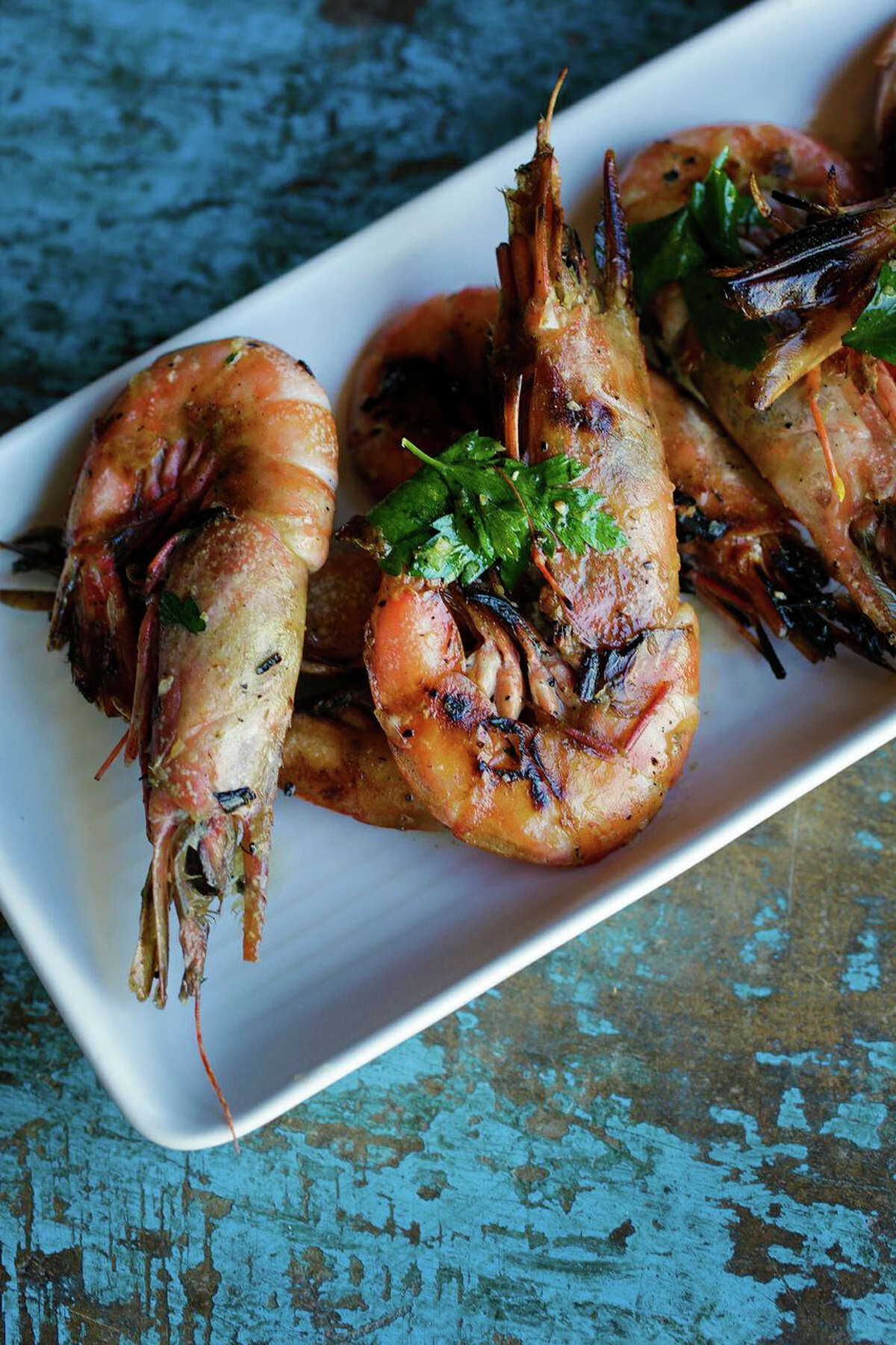 Royal Red Shrimp with garlic butter at Peche Seafood Grill in New Orleans