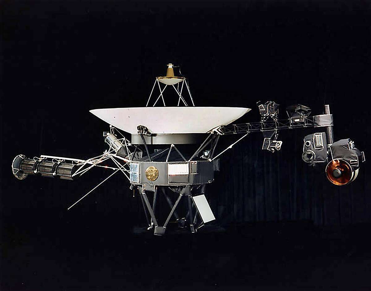(FILES)This NASA file image obtained August 9, 2002 shows one of the two Voyager spacecraft. Never before has a human-built spacecraft traveled so far. NASA's Voyager 1 probe has officially left the solar system and is now wandering the galaxy, US scientists said September 12, 2013. The spacecraft was launched in 1977 on a mission to explore the outer planets of the solar system, and to possibly journey into the unknown depths of outer space. AFP PHOTO/NASA/ FILES = RESTRICTED TO EDITORIAL USE - MANDATORY CREDIT " AFP PHOTO / NASA " - NO MARKETING NO ADVERTISING CAMPAIGNS - DISTRIBUTED AS A SERVICE TO CLIENTS =HO/AFP/Getty Images