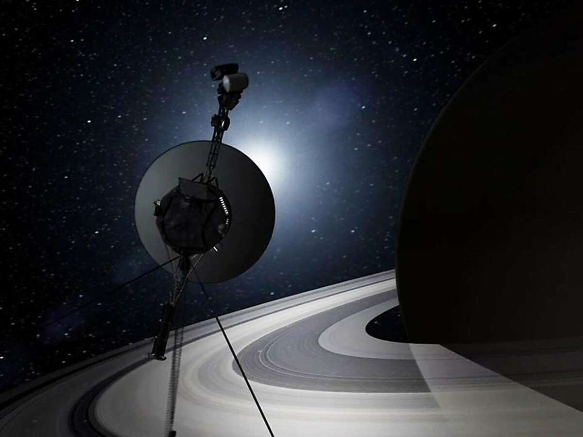 This artists rendering provided by NASA shows the Voyager spacecraft. Thirty-five years after leaving Earth, Voyager 1 is reaching for the stars. Sooner or later, the workhorse spacecraft will bid adieu to the solar system and enter a new realm of space _ the first time a man-made object will have escaped to the other side. (AP Photo/NASA)