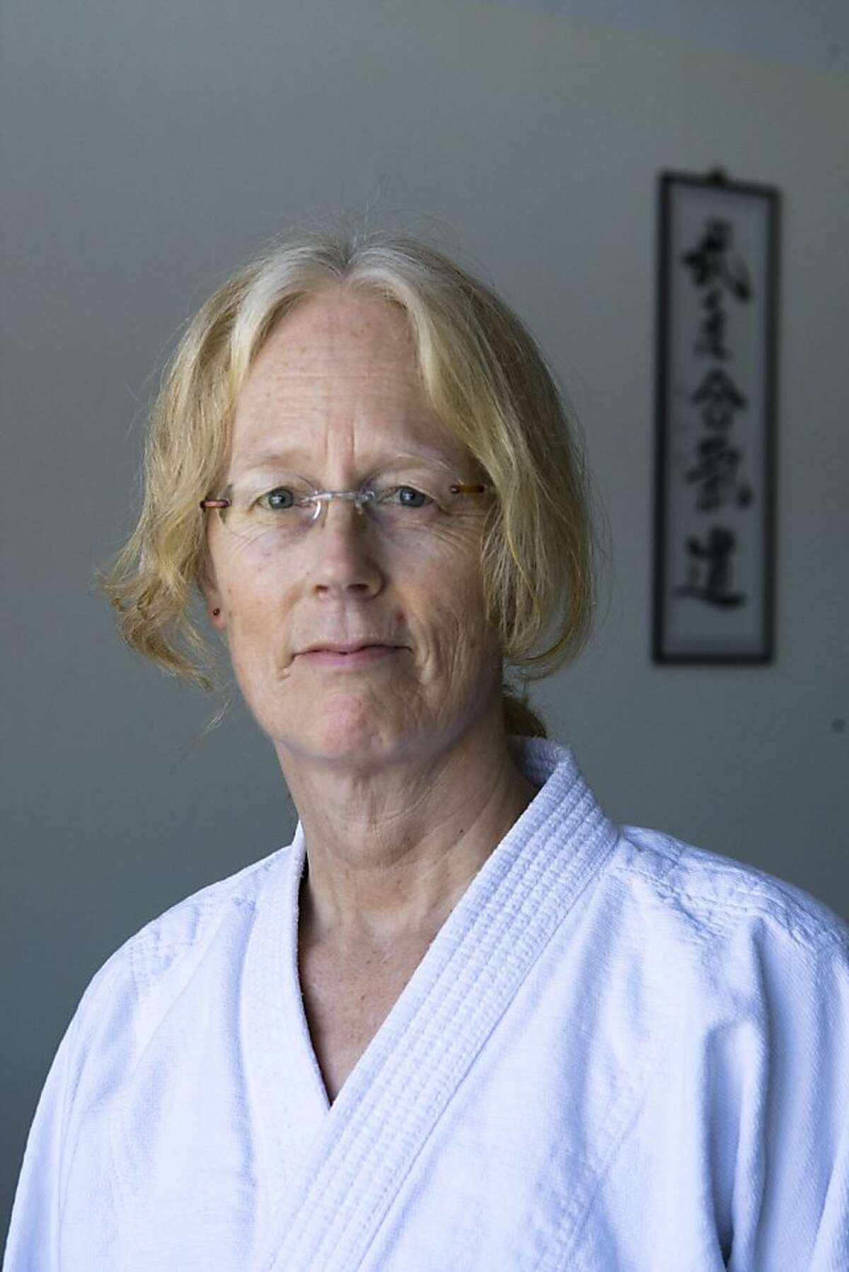 Author and renowned Aikido teacher Linda Holiday poses for a portrait at Heart of San Francisco Aikido in San Francisco, Calif. on Sunday, Sept 8, 2013.