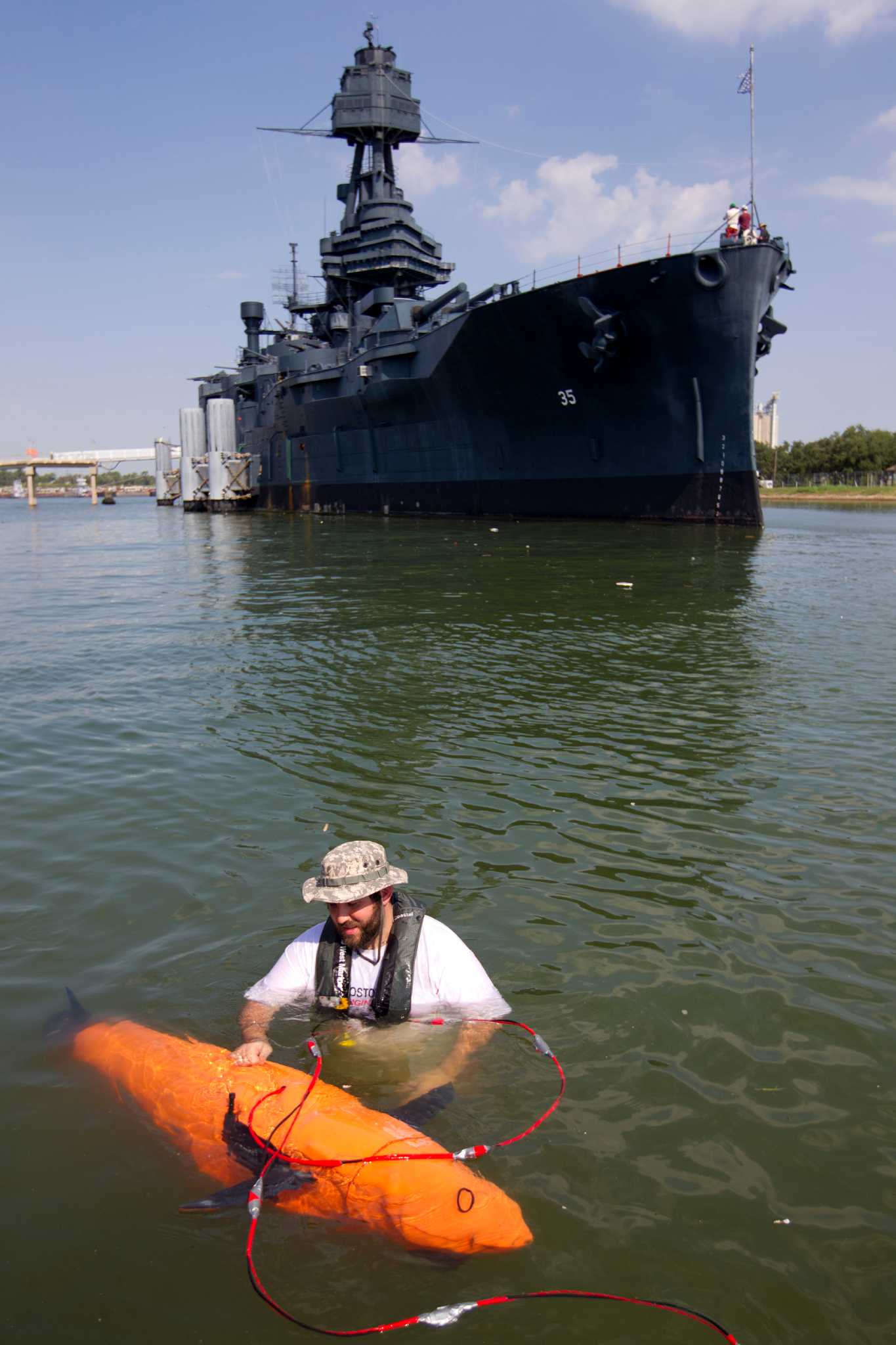 Battleship Texas plays role in testing contraband-hunting craft