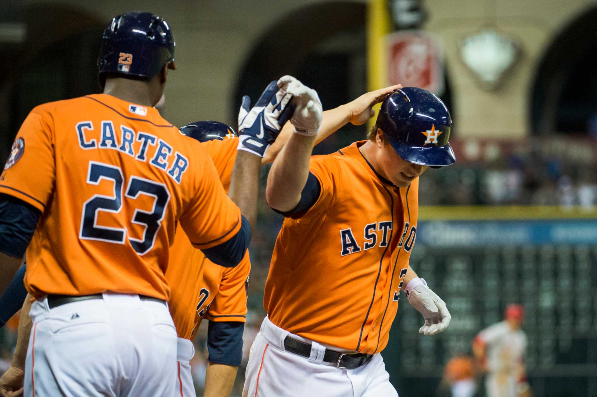 Hoes, Dominguez lift Astros to series win over Angels