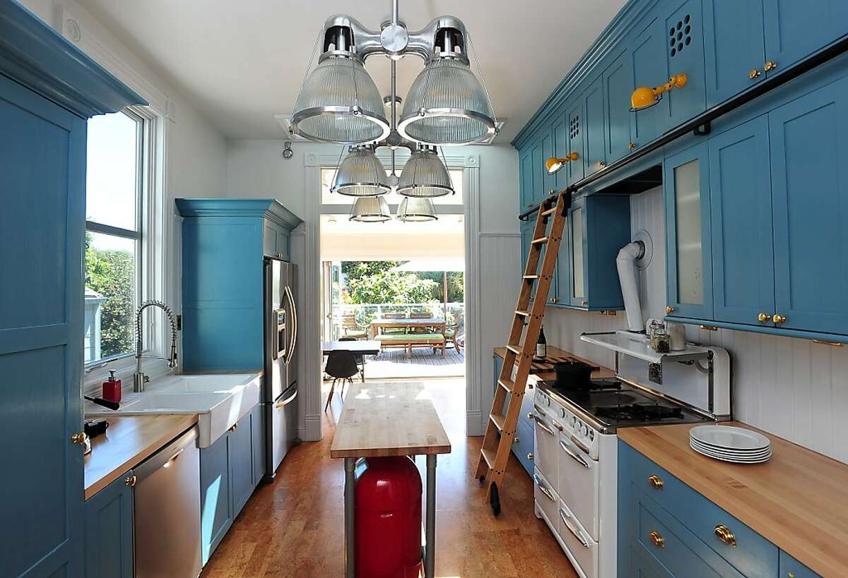 Designer Chad DeWitt designed this kitchen in Noe Valley for his cousins Jeremy and Elizabeth Noble and their family.