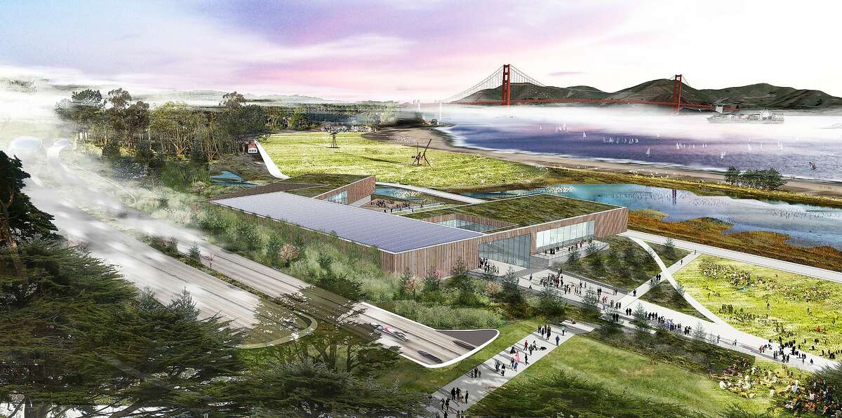 The Bridge -- billed as "a hybrid museum, science and nature center" -- is one of the three proposals for the site facing Crissy Field now occupied by the Sports Basement.