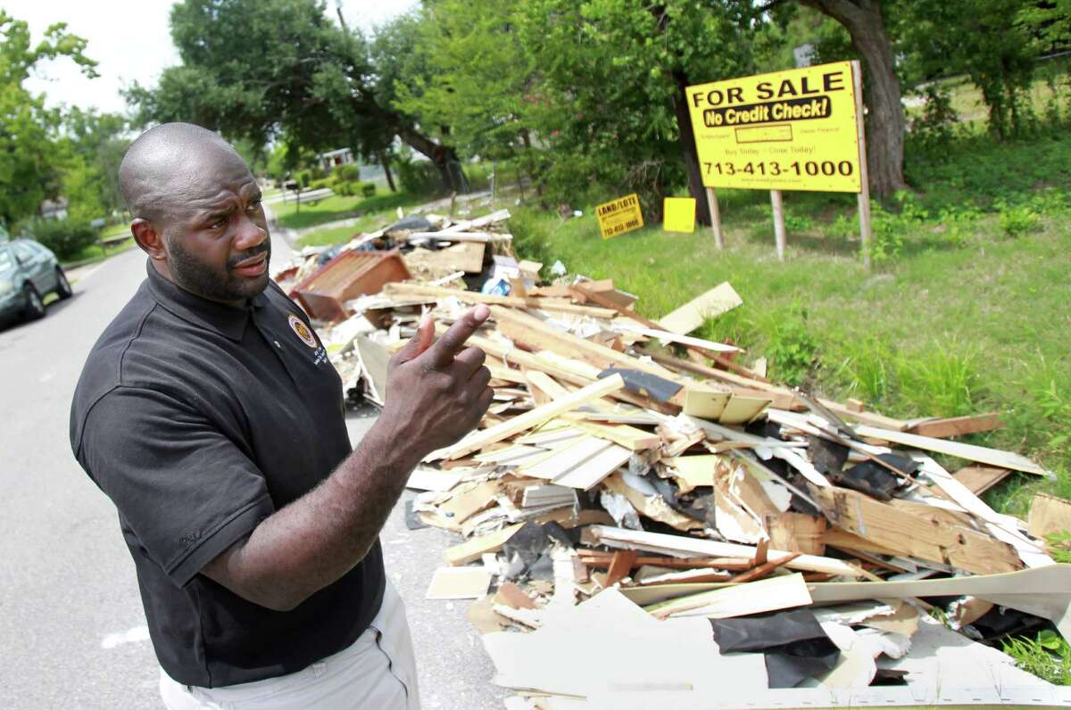 Houston City Councilman Jerry Davis had for years pushed the city to take illegal dump sites more seriously. The council this week will considering adding more surveillance cameras under a 2015 partnership Davis helped form with Harris County officials to monitor the camera footage and pursue offenders. 