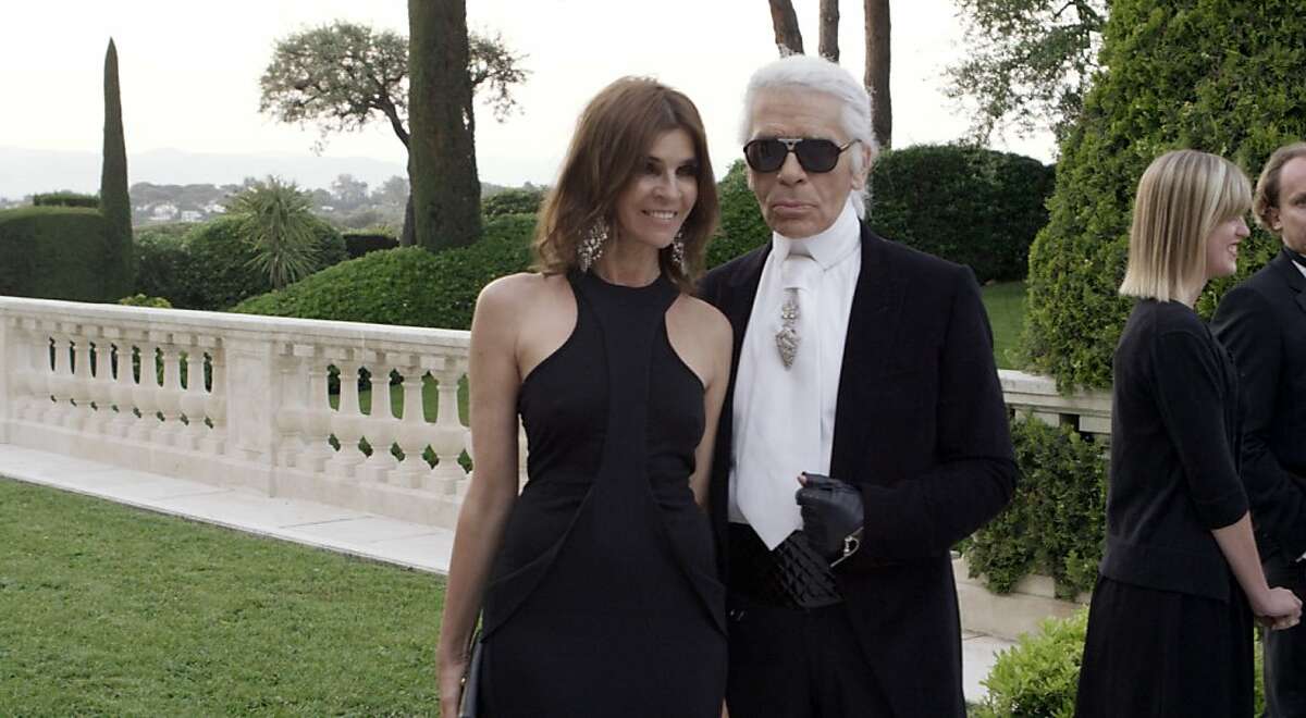 Carine Roitfeld is seen with Karl Lagerfeld in, "Mademoiselle C."