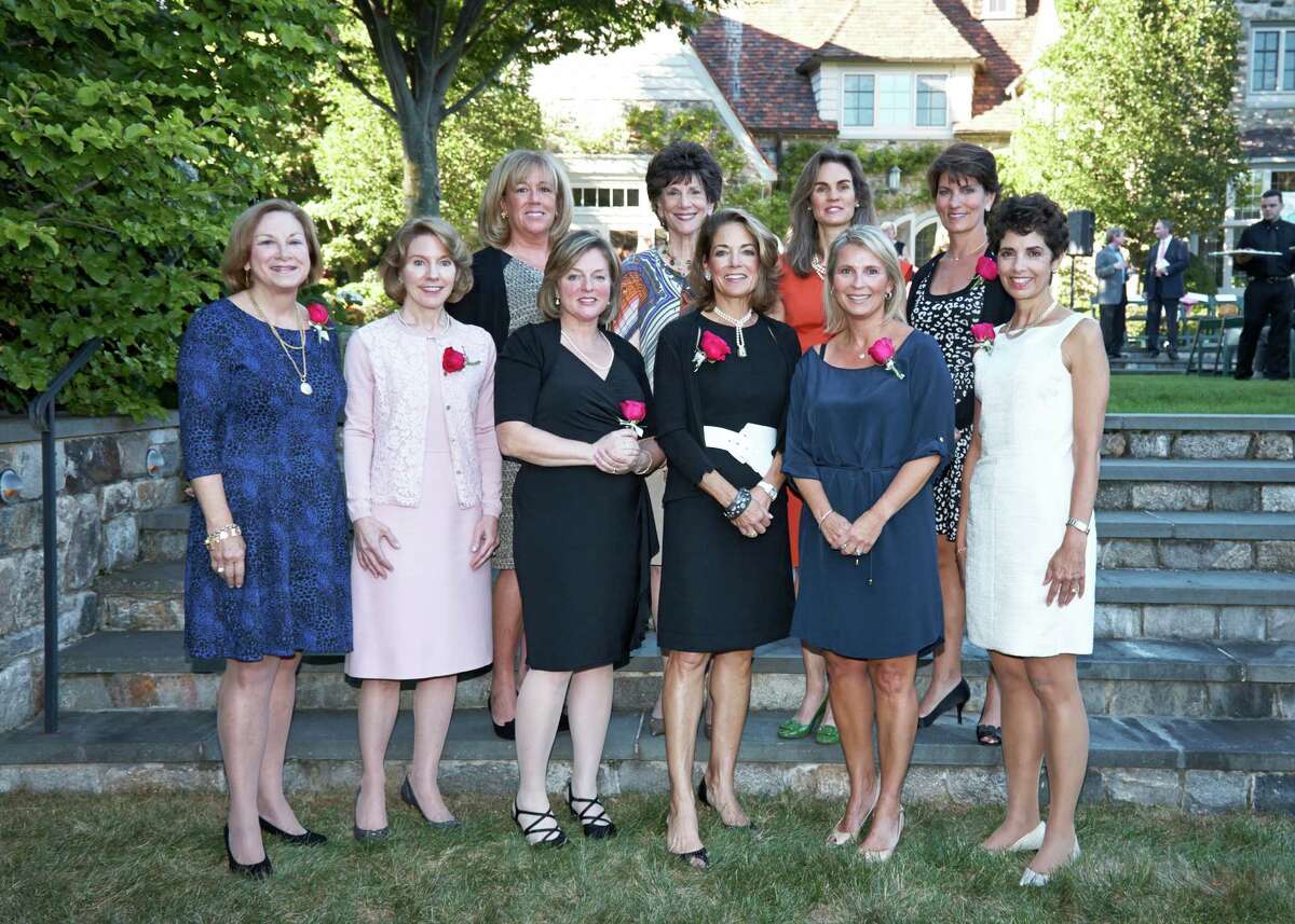 Recipients of this year's YWCA Spirit of Greenwich Awards are: Front row, from left: Susan V. Mahoney, Karen S. Keegan, Debbie Siciliano, Anne S. Harrison, Michelle L. Smith, and Diane M. Blanchard. Back row, from left: Susan V. Arturi, Jane M. Batkin, Anne Wallace Juge and Heather Wise.