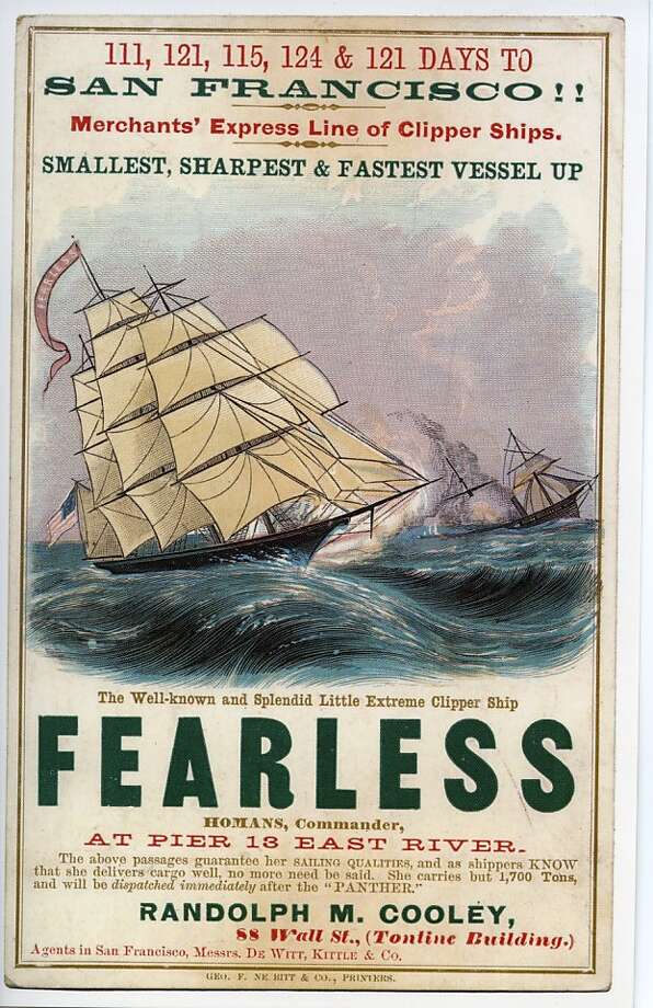 Clipper advertising card exhibit at Bancroft Library SFGate