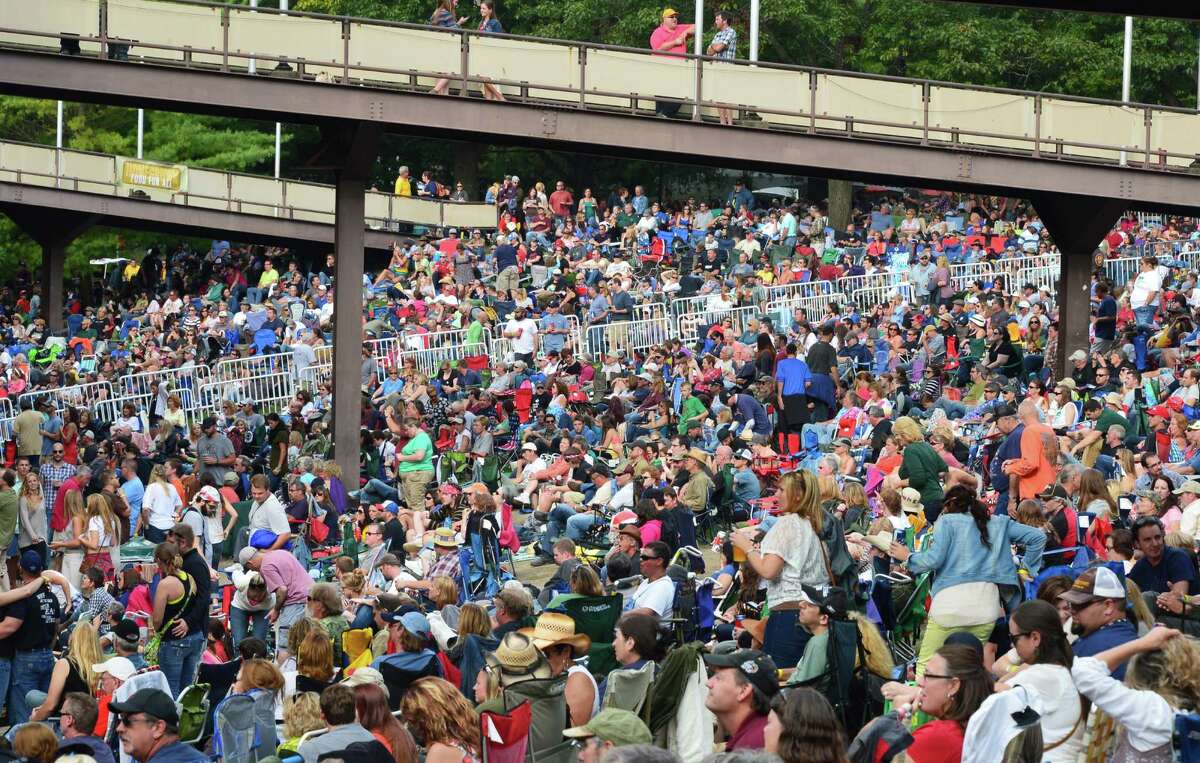 A sell-out crowd packs SPAC for Farm Aid 2013 Saturday Sept. 21, 2013, in Saratoga Springs, NY. (John Carl D'Annibale / Times Union)