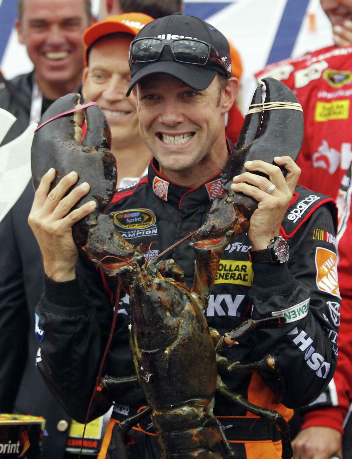 Matt Kenseth, rejoicing with a lobster, is the third driver to win the first two races of the Chase since its inception.