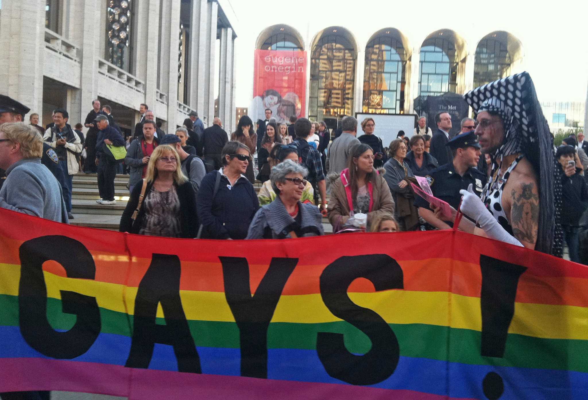 Gay Rights Protester Disrupts Met Opera Gala