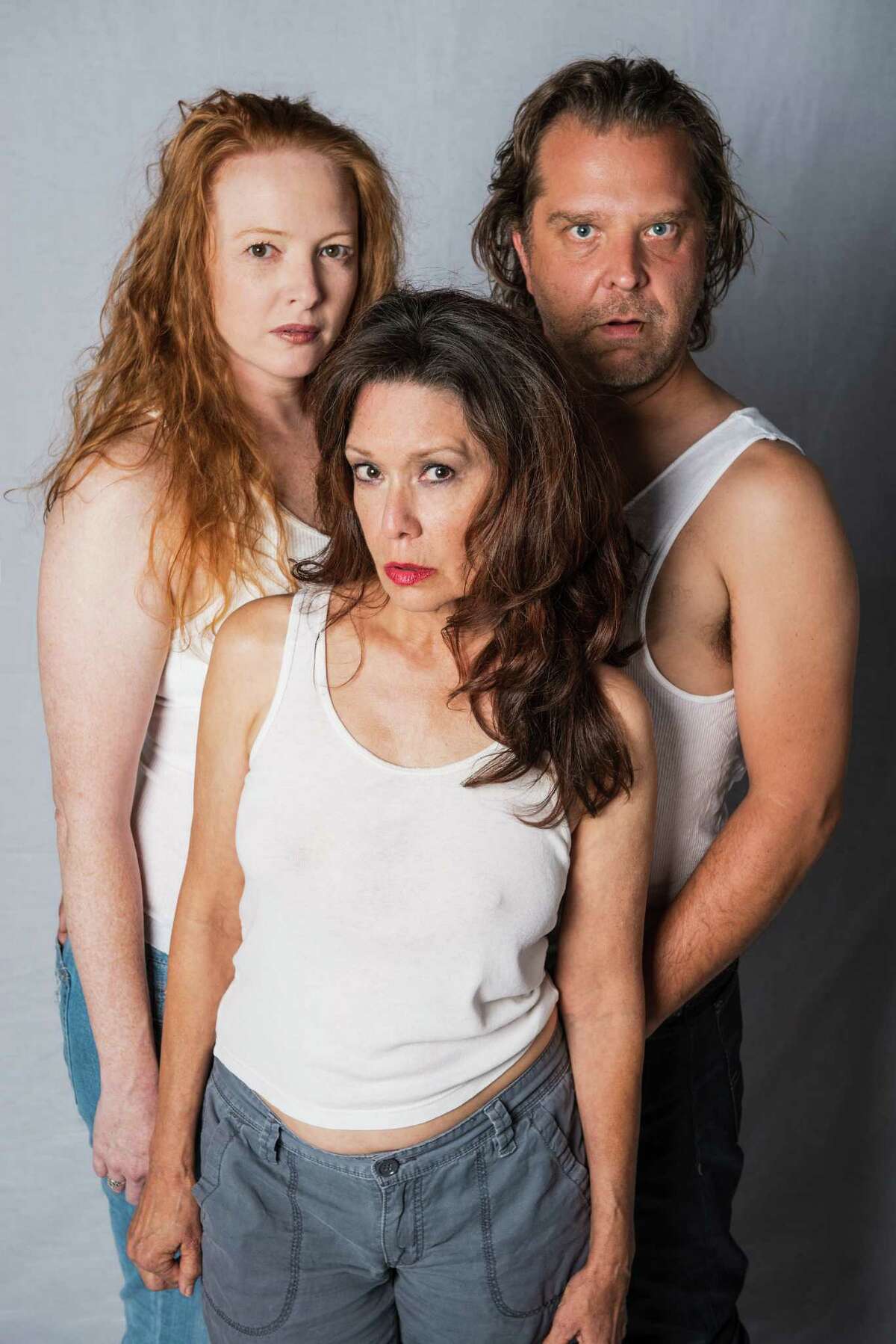 Mindy Fuller (clockwise from left), Rick Frederick and Sam Carter Gilliam star in Klose/Seale Productions' “A Streetcar Named Desire.”