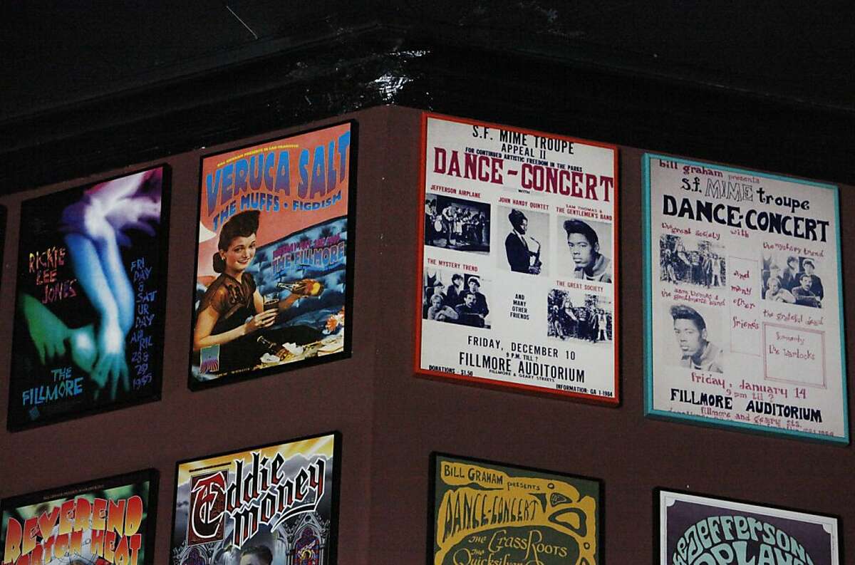 Fillmore's Poster Room filled with walls of sound