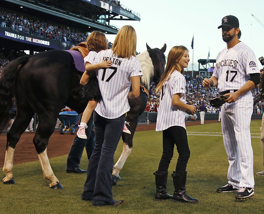 Rockies' Helton basks in the glory of long-awaited trip to the World Series