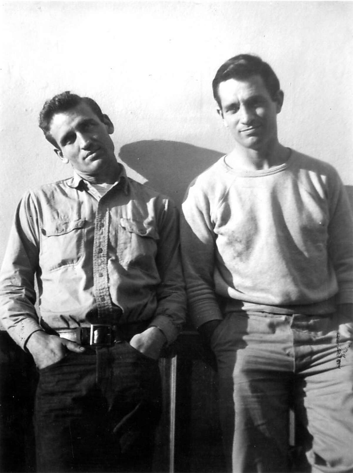Neal Cassdy, left, and Jack Kerouac in 1949.