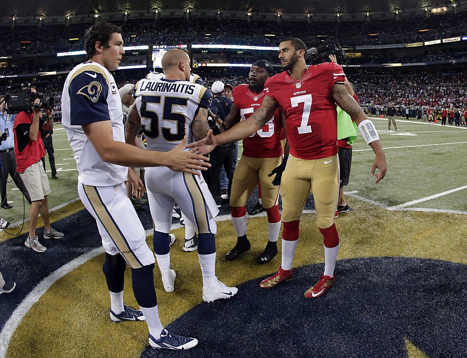 Colin Kaepernick, Frank Gore lead 49ers past Rams, 35-11 - Los Angeles Times