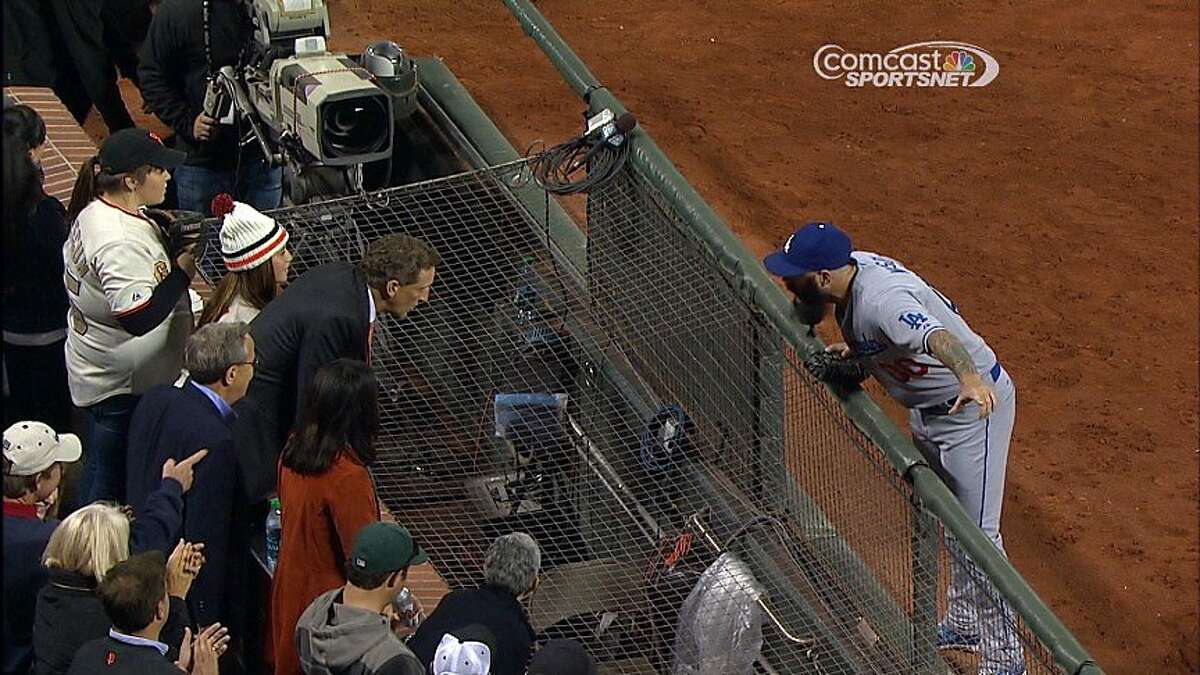 Here is a picture of Brian Wilson in Dodgers gear - McCovey Chronicles