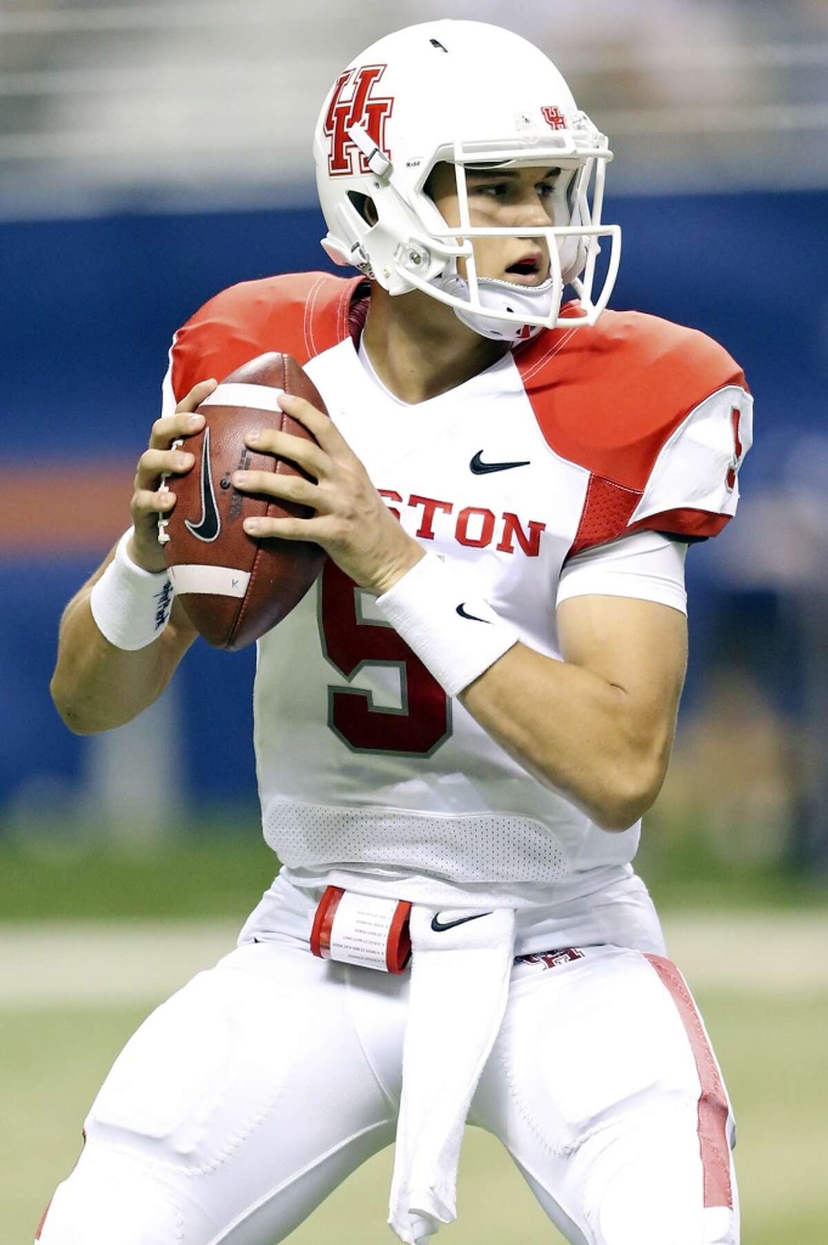 Newcomer of the year -- Houston quarterback John O'Korn. We didn't hear much from O'Korn during the regular season as the 19-year-old freshman was muzzled in a media gag order by his coach Tony Levine after taking over as the Cougars' starter for their third game of the season. O'Korn's solid performance enabled him to set school freshman records for touchdown passes (26) and completions (239). His 2,889 passing yards are only 243 yards from breaking Kevin Kolb's school freshman record heading into UH's Jan. 4 BBVA Compass Bowl appearance against Vanderbilt.