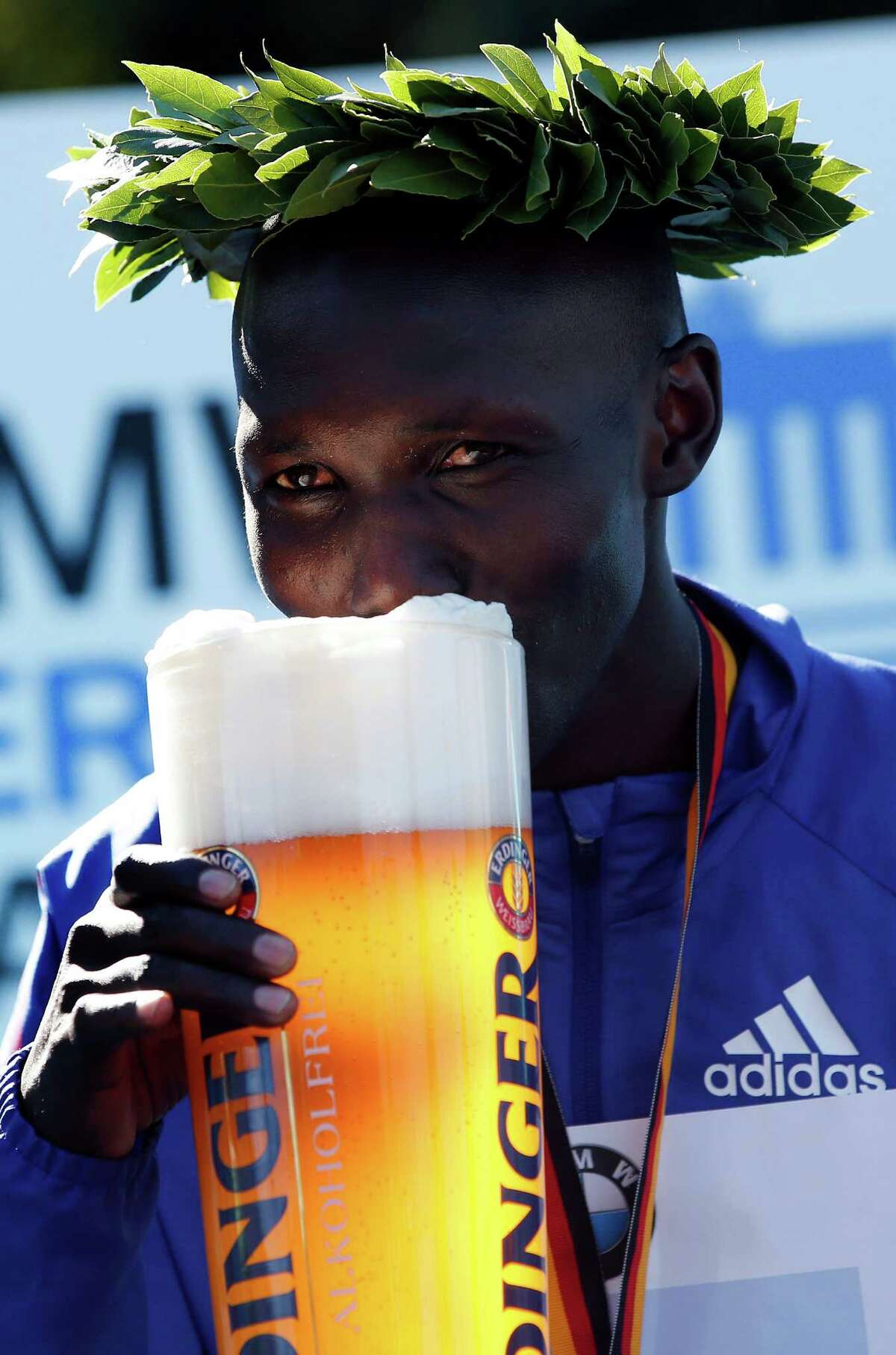 It may take Wilson Kipsang longer to put away his post-race beer than he needed to run the Berlin Marathon on Sunday, as the Kenyan finished in 2:03:23 - the fastest marathon time by 15 seconds.
