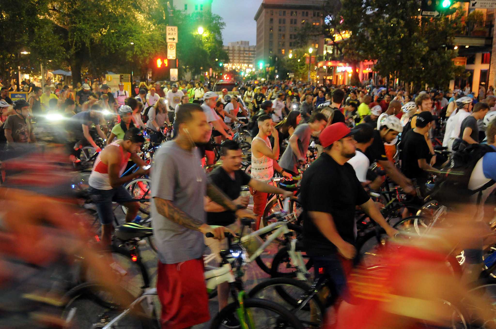 Critical Mass bike ride is chaos in motion