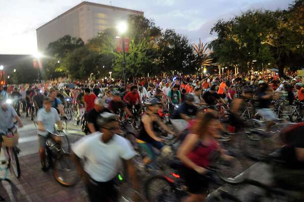 downtown bike ride