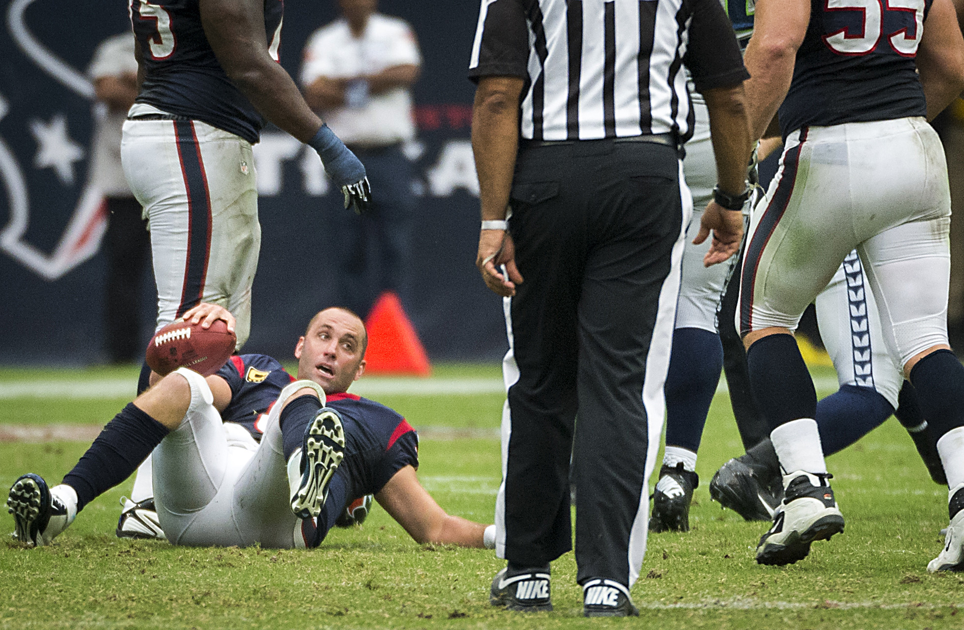 Schaub's shaky start causes concern for Texans