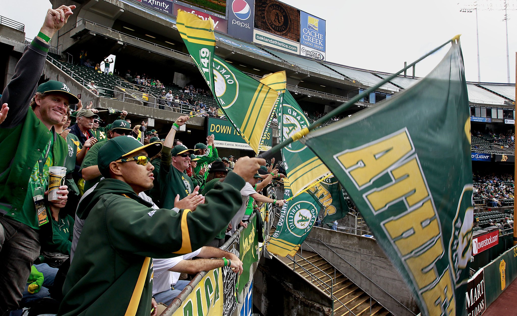 Oakland's oddballs in the outfield