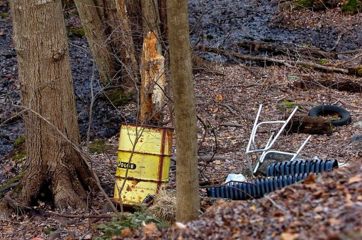 Tuesday, Jan. 26th, 2010, A discarded drum and debris found behind Scofield Manor at 614 Scofieldtown Road.