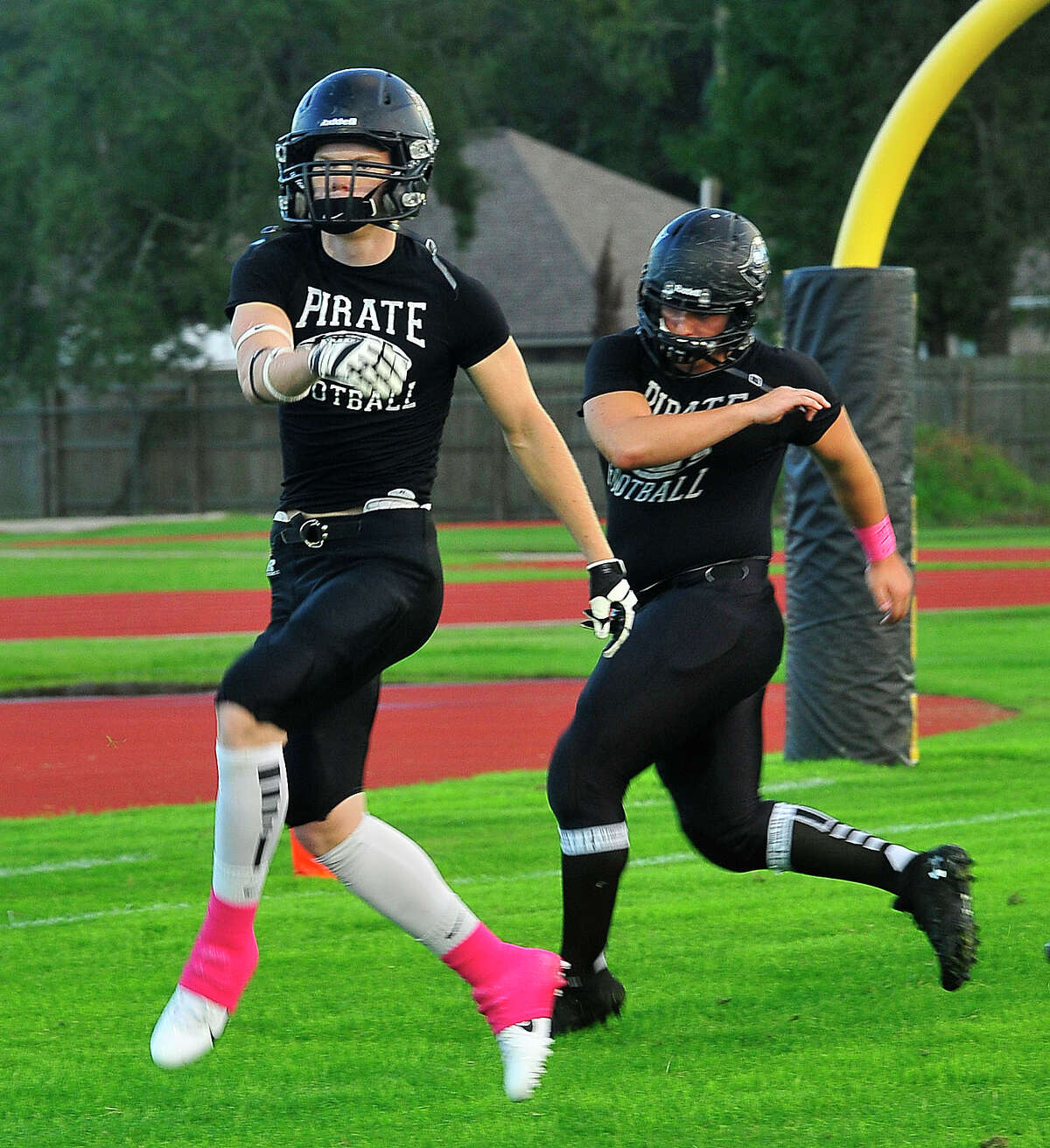 Pink gear for athletes is now cool to wear, also has significance