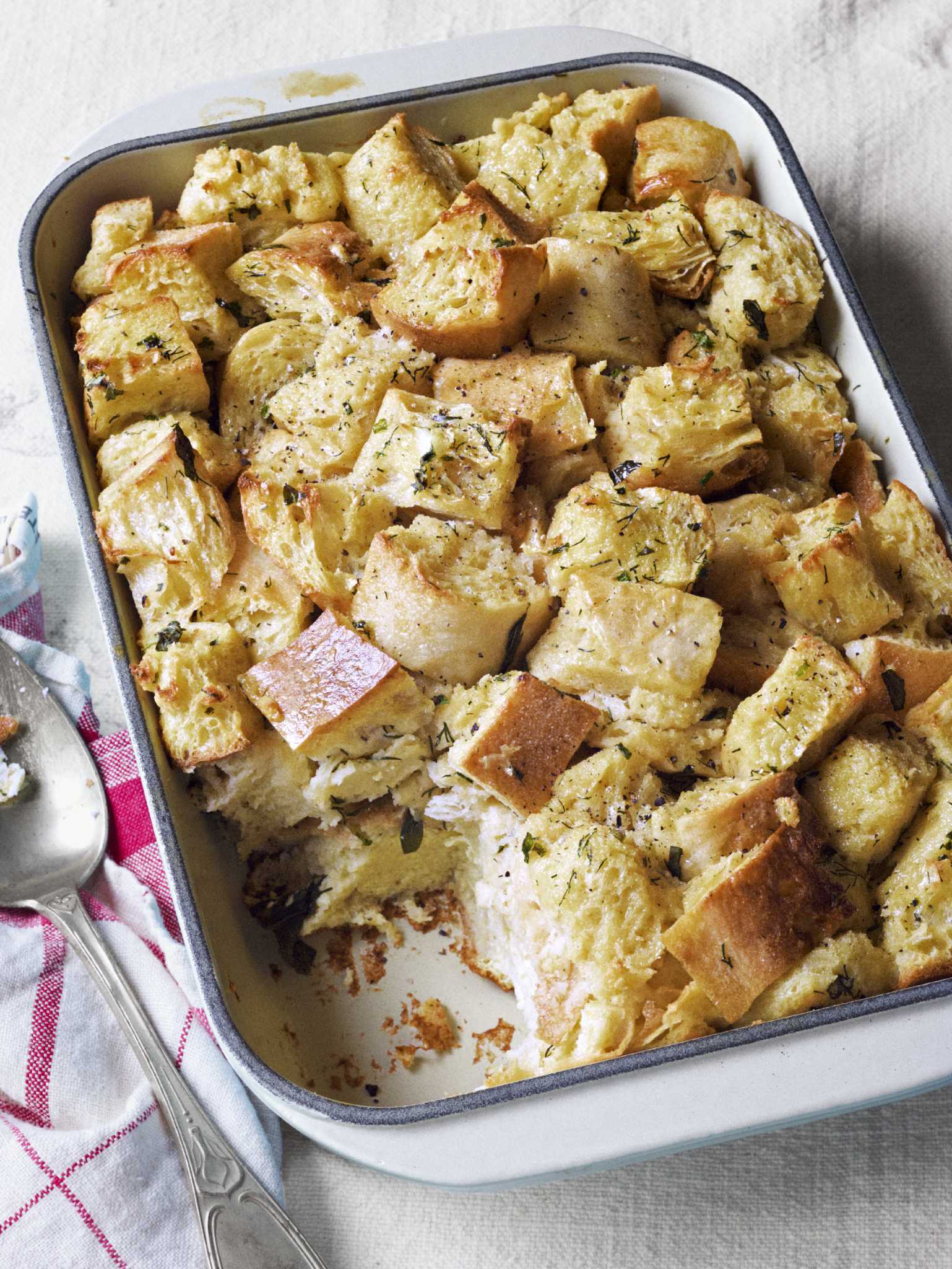 Recipe Savory Bread Pudding With Fresh Chives Houston Chronicle