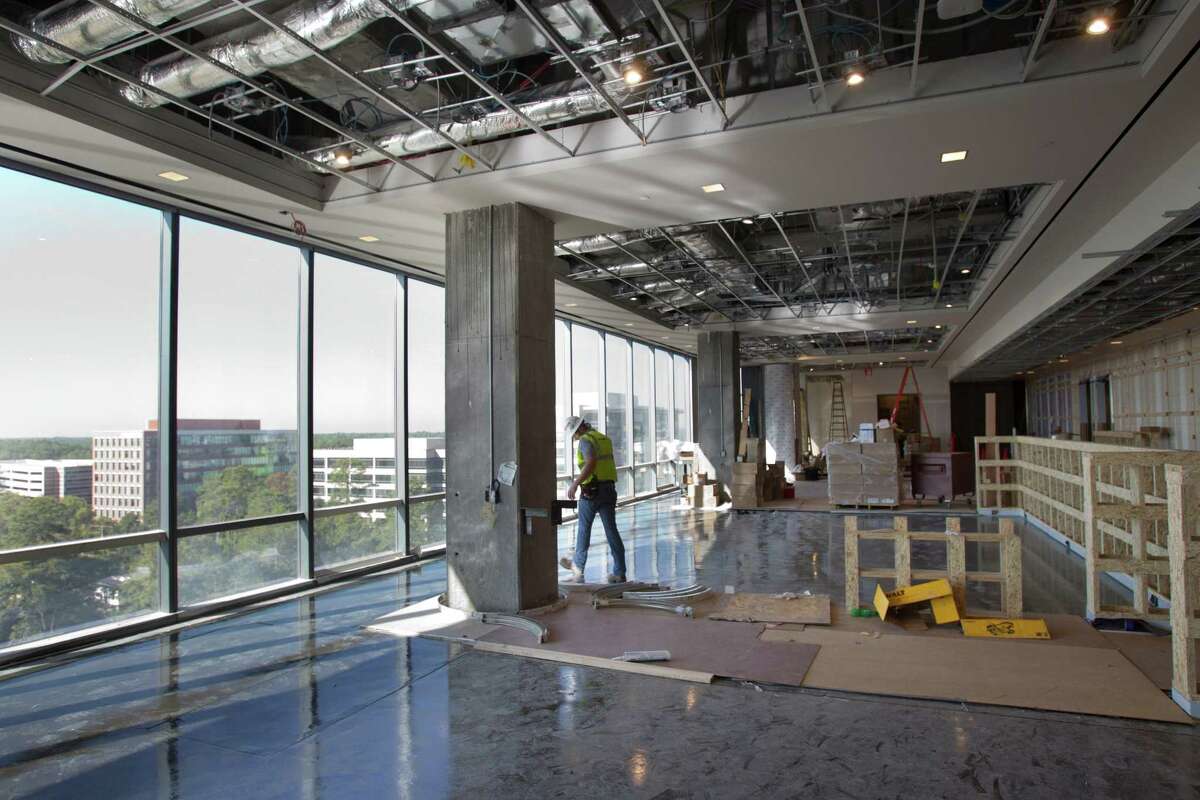 Above the treetops Anadarko's new Woodland's building nears completion