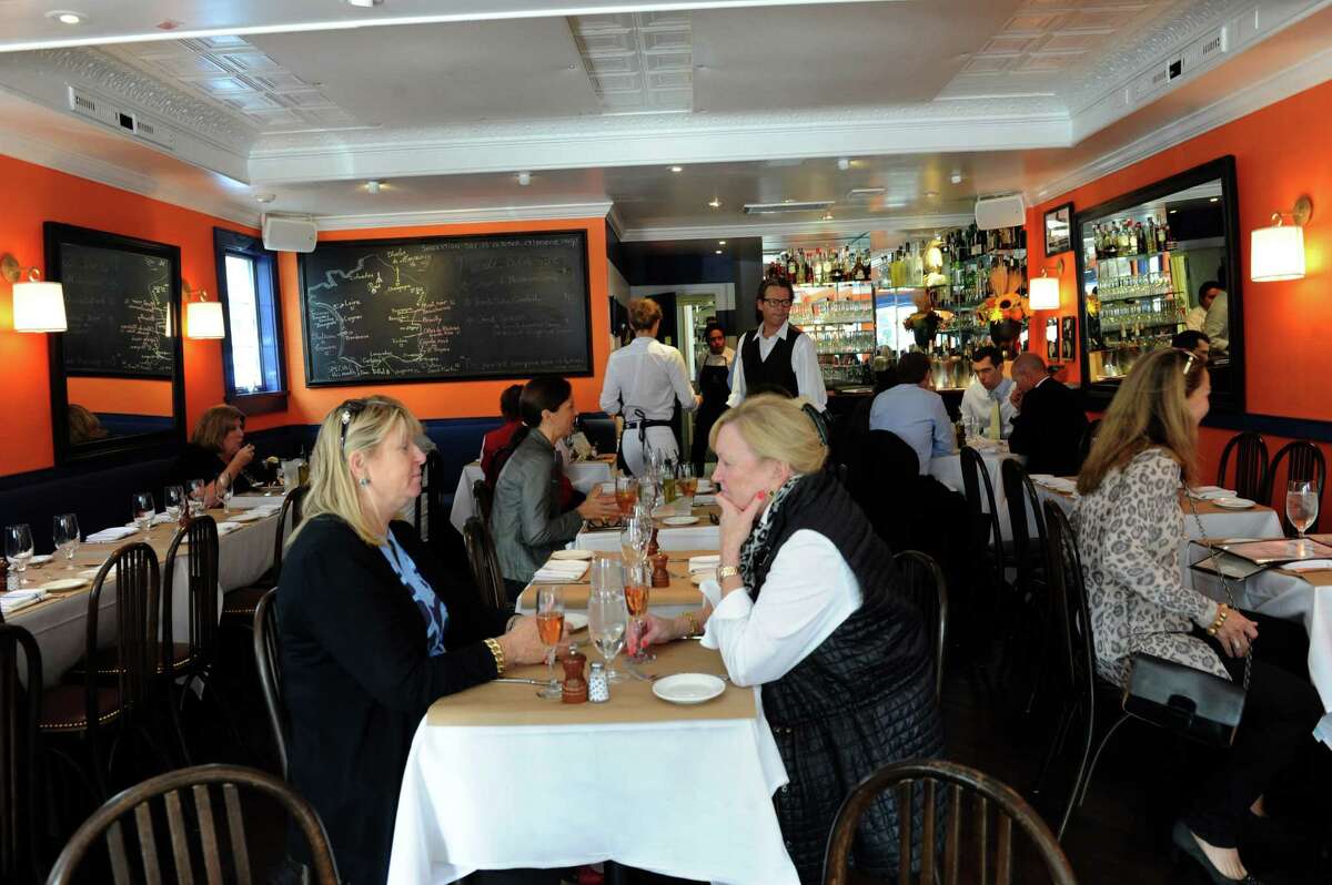 Le Penguin shows the interiors of the bistro in Greenwich, Conn., Tuesday, Oct. 8, 2013.
