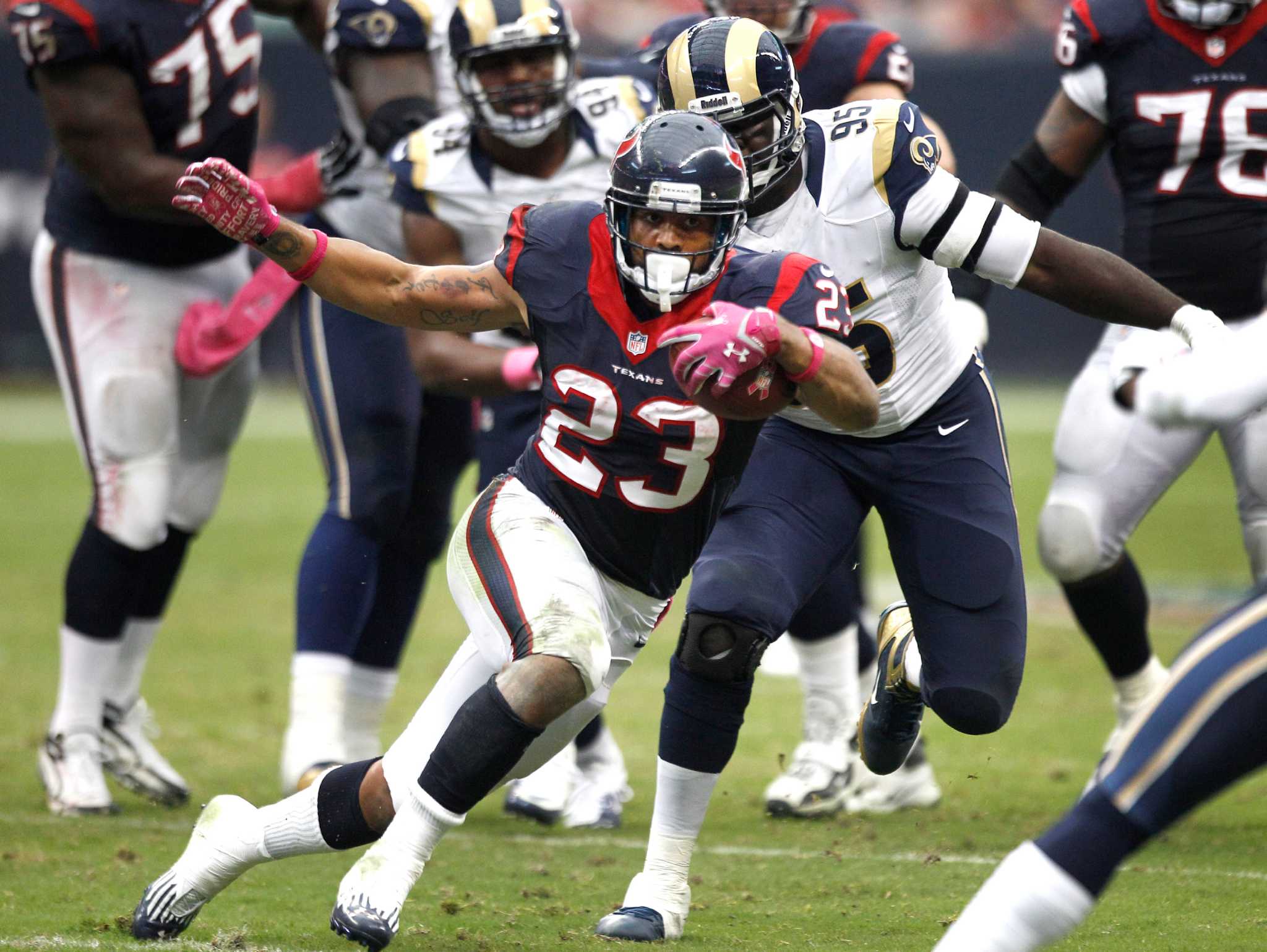 Three game balls for Texans-Rams