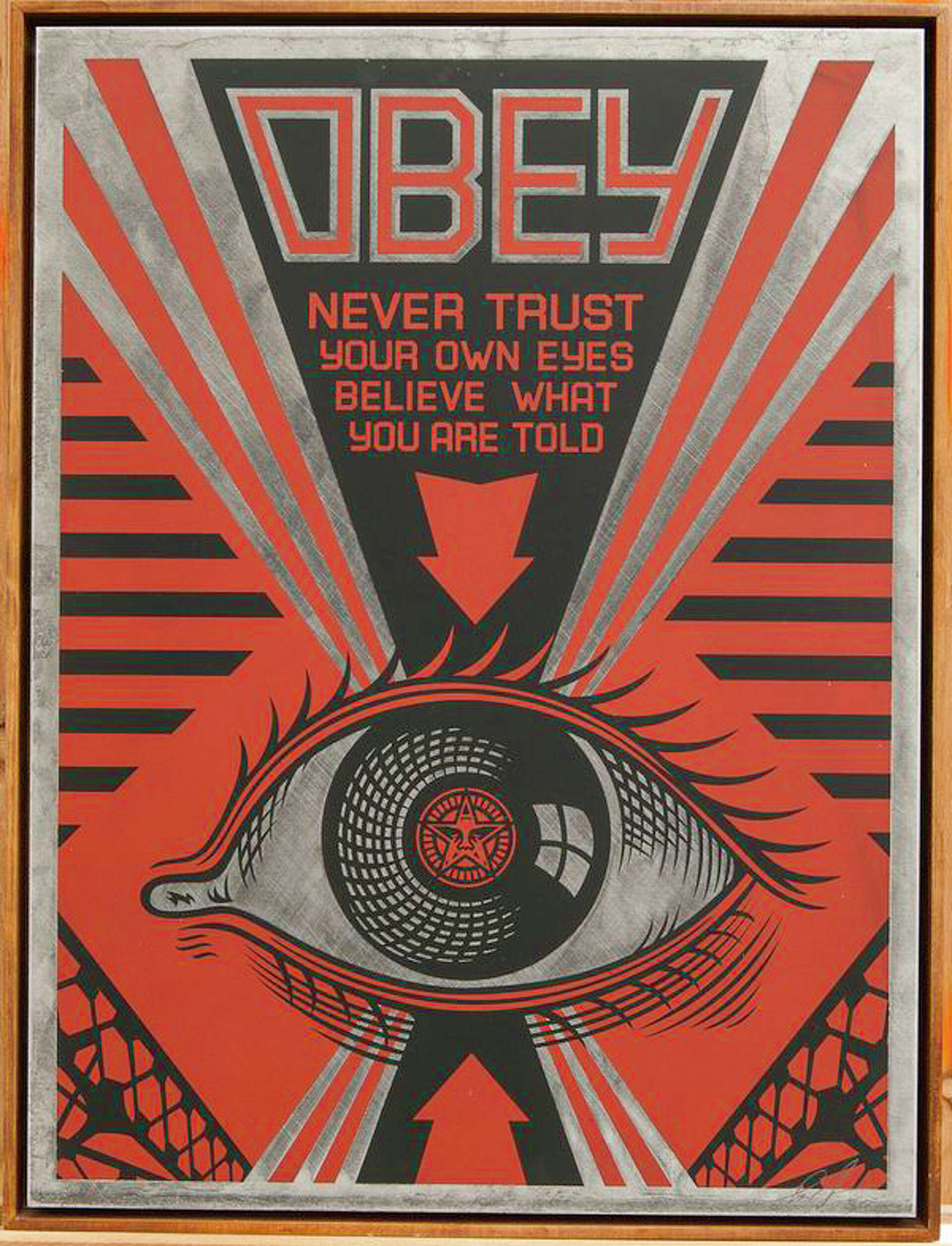 Works by 'Obey' artist Shepard Fairey on view in Greenwich