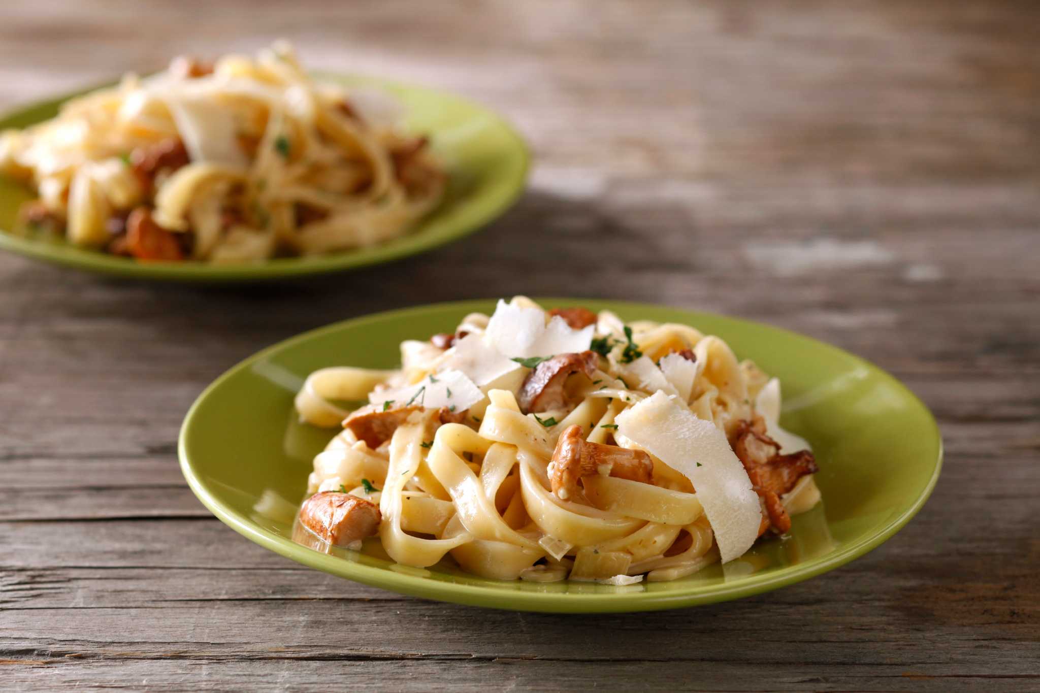 Chanterelles and wine go together like cream and butter