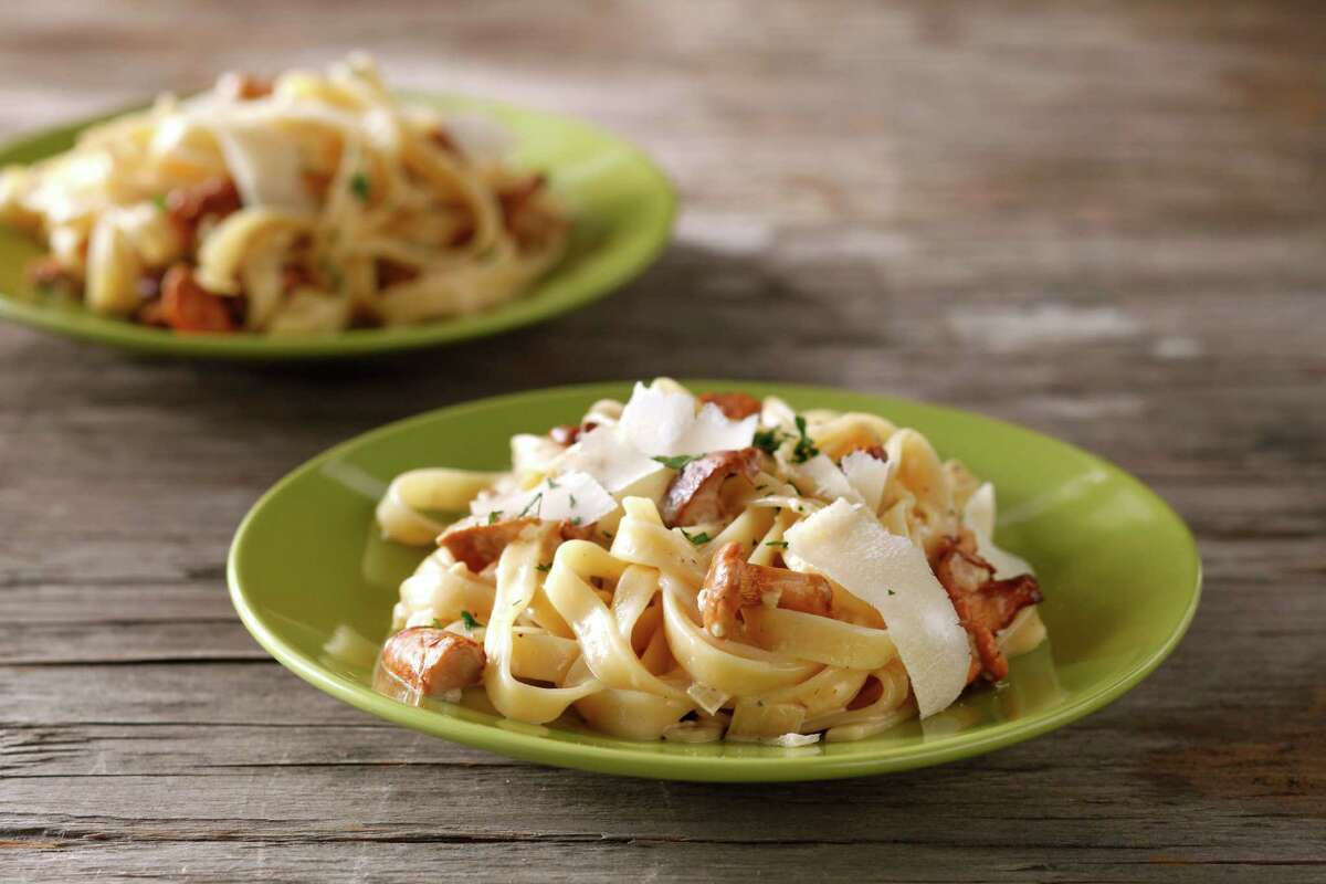 Chanterelles and wine go together like cream and butter