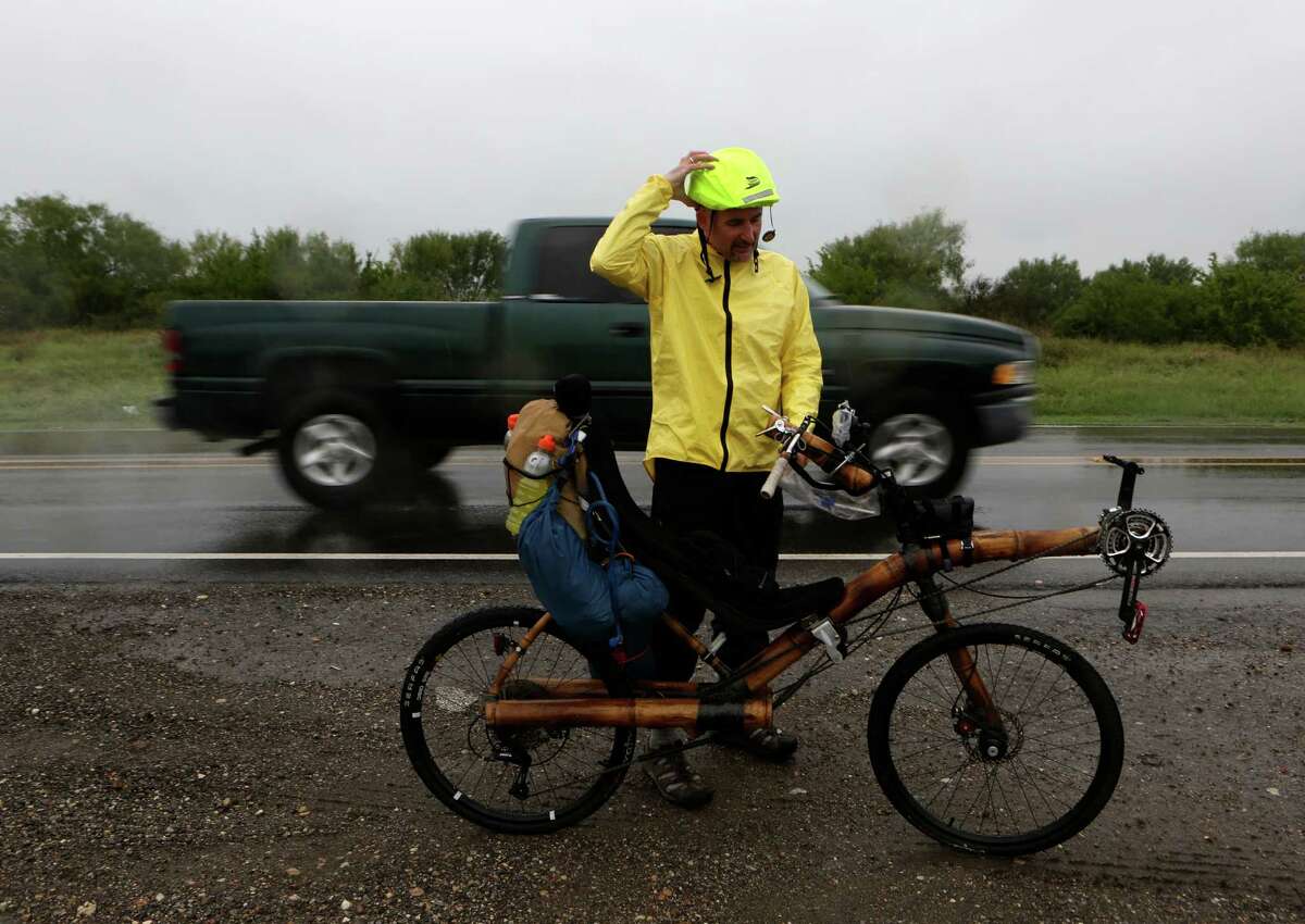 Biker riding crosscountry to raise awareness about human trafficking