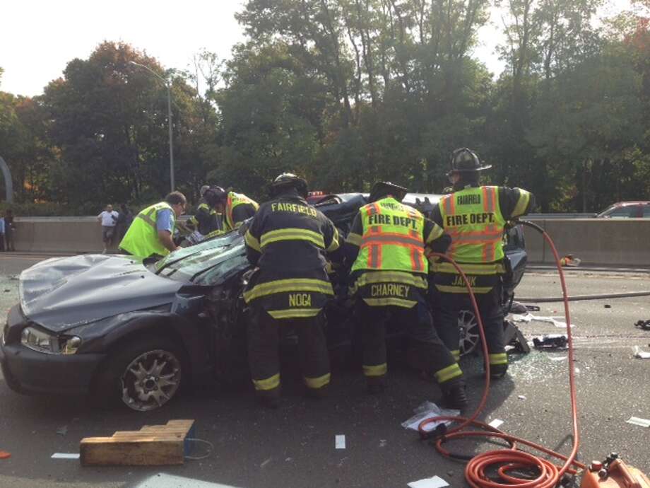 9vehicle accident gridlocks I95 Connecticut Post