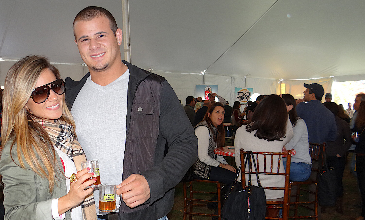 Biergarten on the Green: Hundreds tap in to a spirited occasion