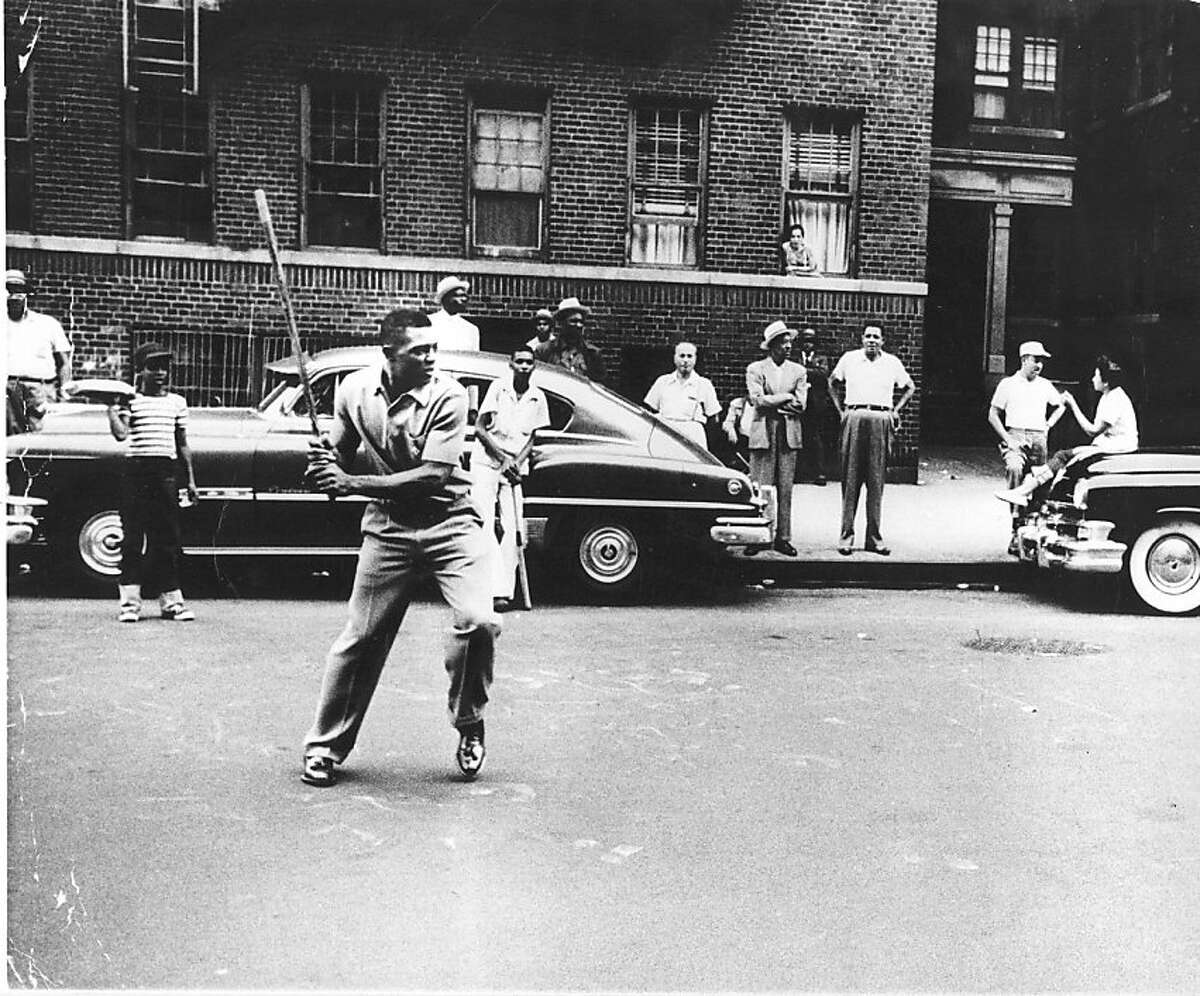 Ran on: 09-17-2005 A young Willie Mays plays stickball in New York City shortly after joining the then-New York Giants in the early '50s.