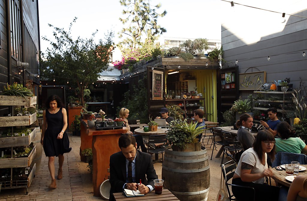 Lila B. Design Moves To Stable Cafe's Courtyard