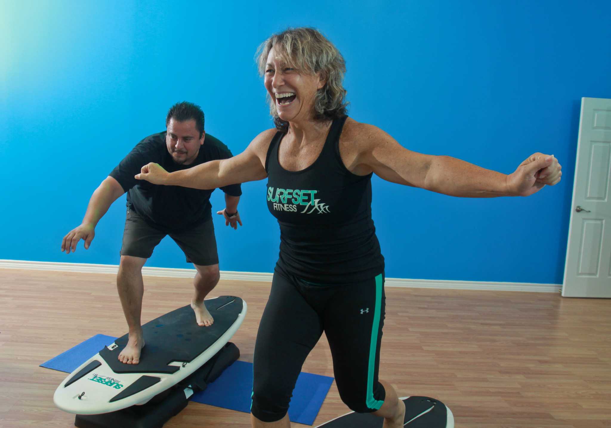 Bosu ball online surf workout