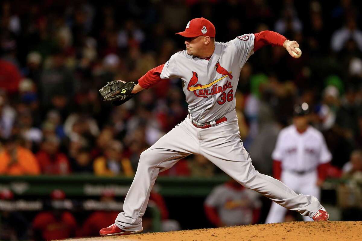 Randy Choate spent the past three seasons with the Cardinals, with a 3.95 ERA in 71 appearances last year.