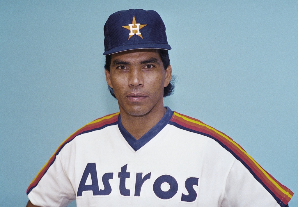 Jose Cruz of the Houston Astros is pictured in the dugout during a News  Photo - Getty Images