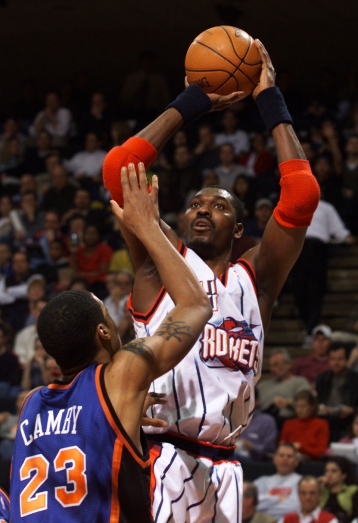 Houston Sport team Andre Johnson Hakeem Olajuwon and Craig Biggio